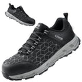 Steel Toe Shoes for Men US Size 12 Athletic Work Shoe Sneakers Black