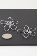 Delicate Abstract Flower Earrings