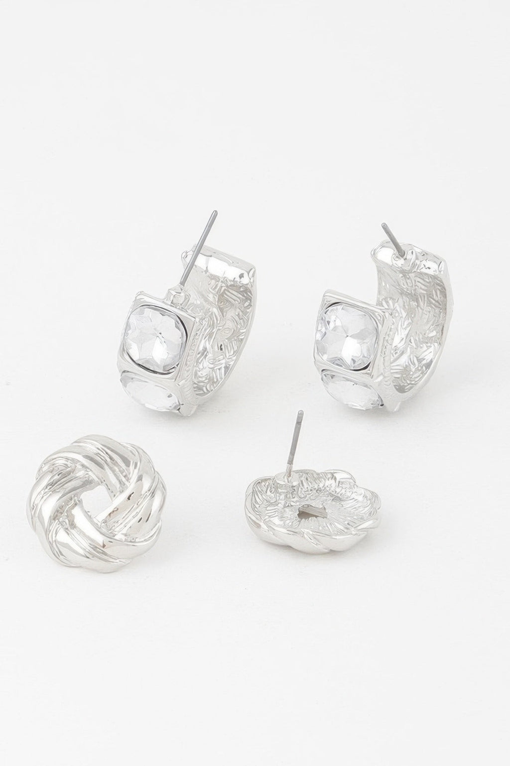 Embellished Zircon Earrings Set