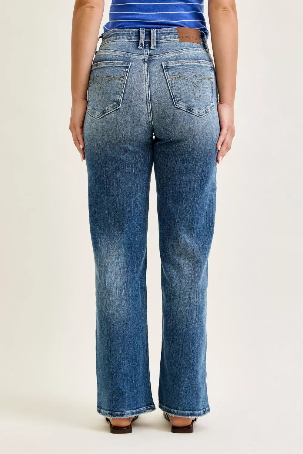 Judy Blue Mid Rise 90s Straight Jeans Women's