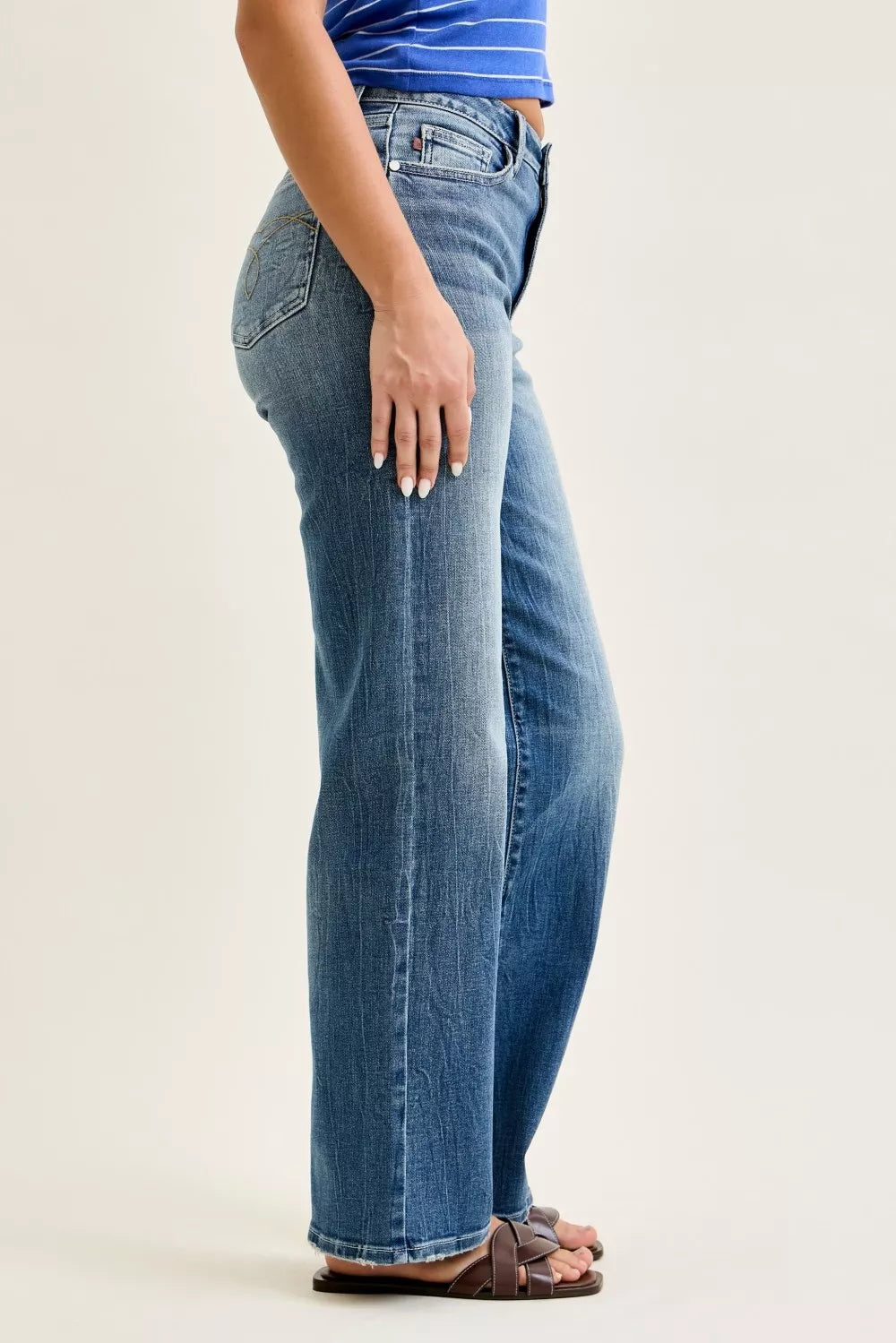 Judy Blue Mid Rise 90s Straight Jeans Women's