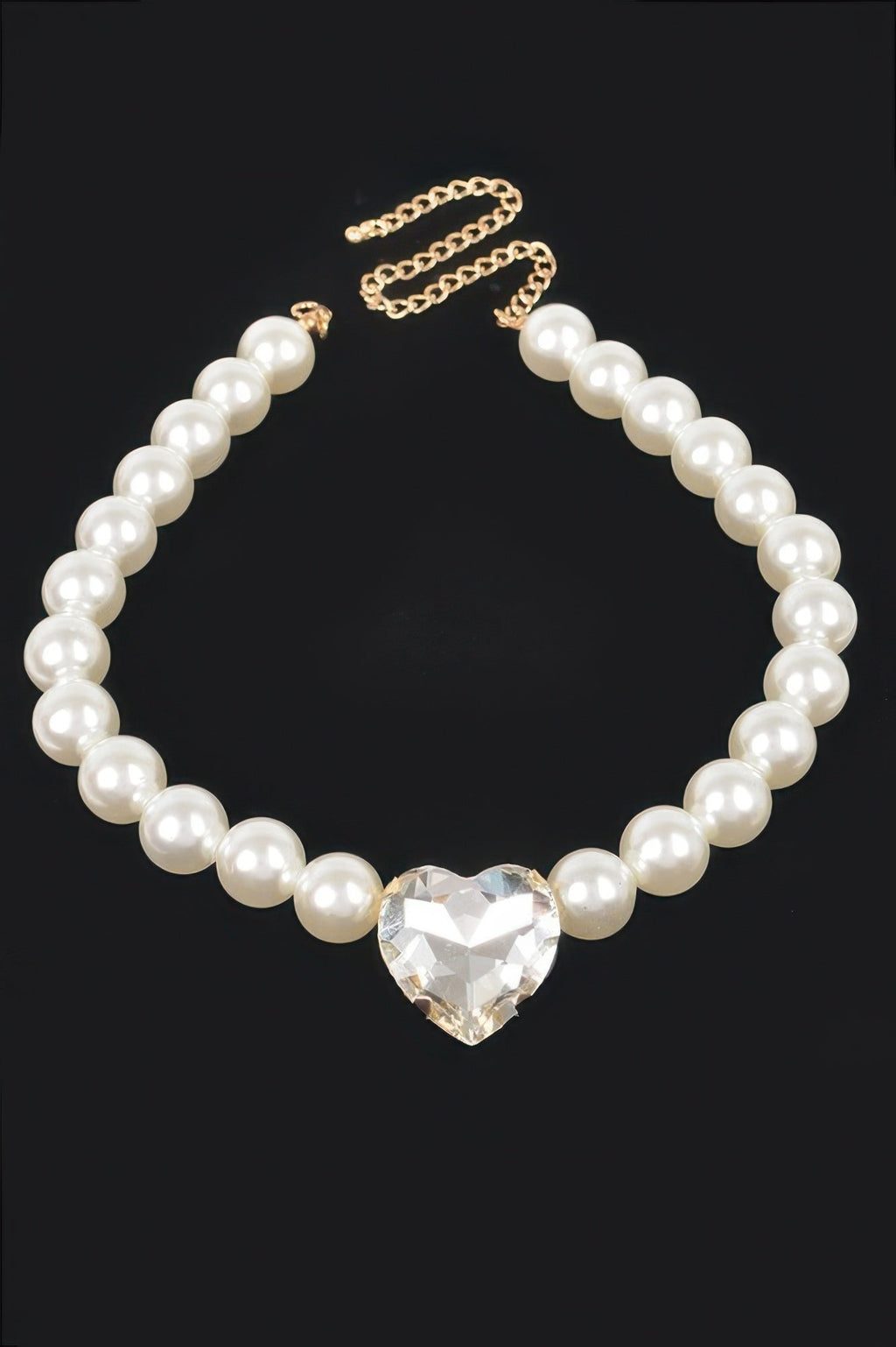 Faux Pearl Stone Necklace