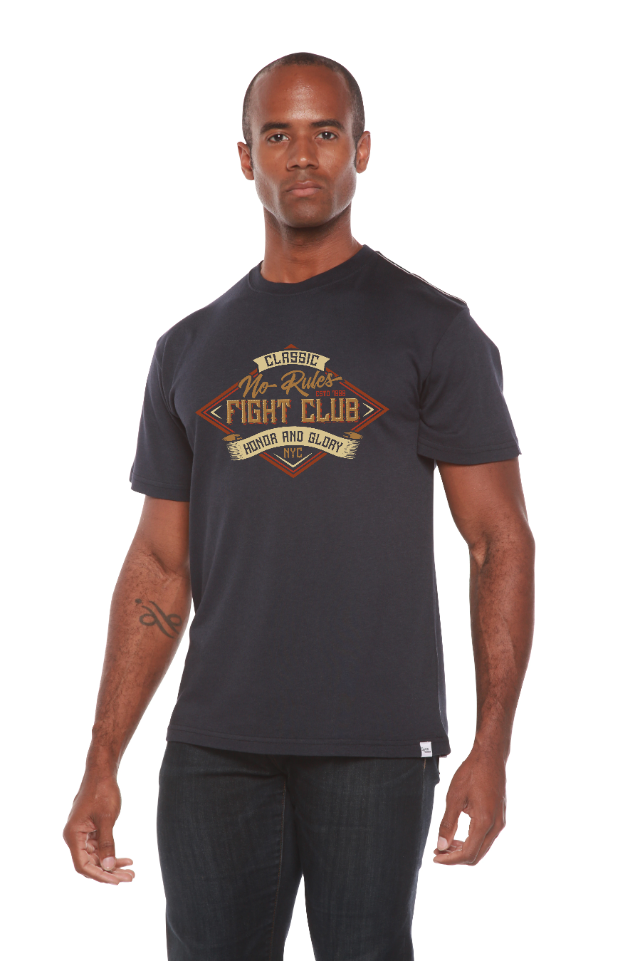 Fight Club Men's Bamboo Viscose/Organic Cotton Short Sleeve Graphic T-Shirt