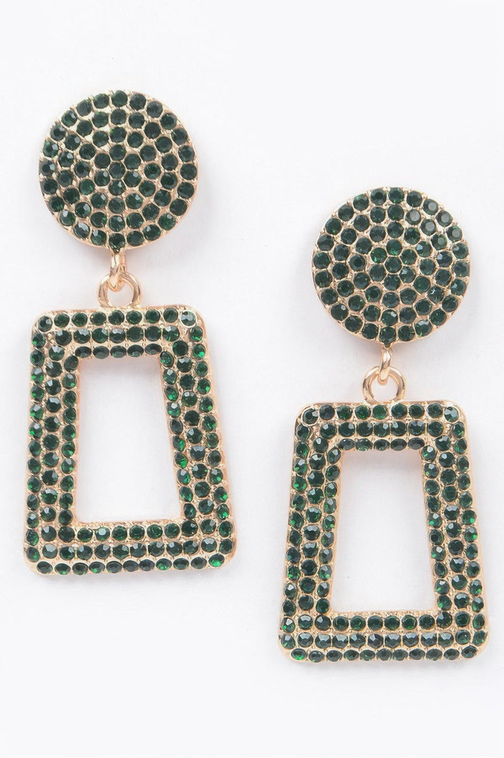Glittered Beads Drop Earrings