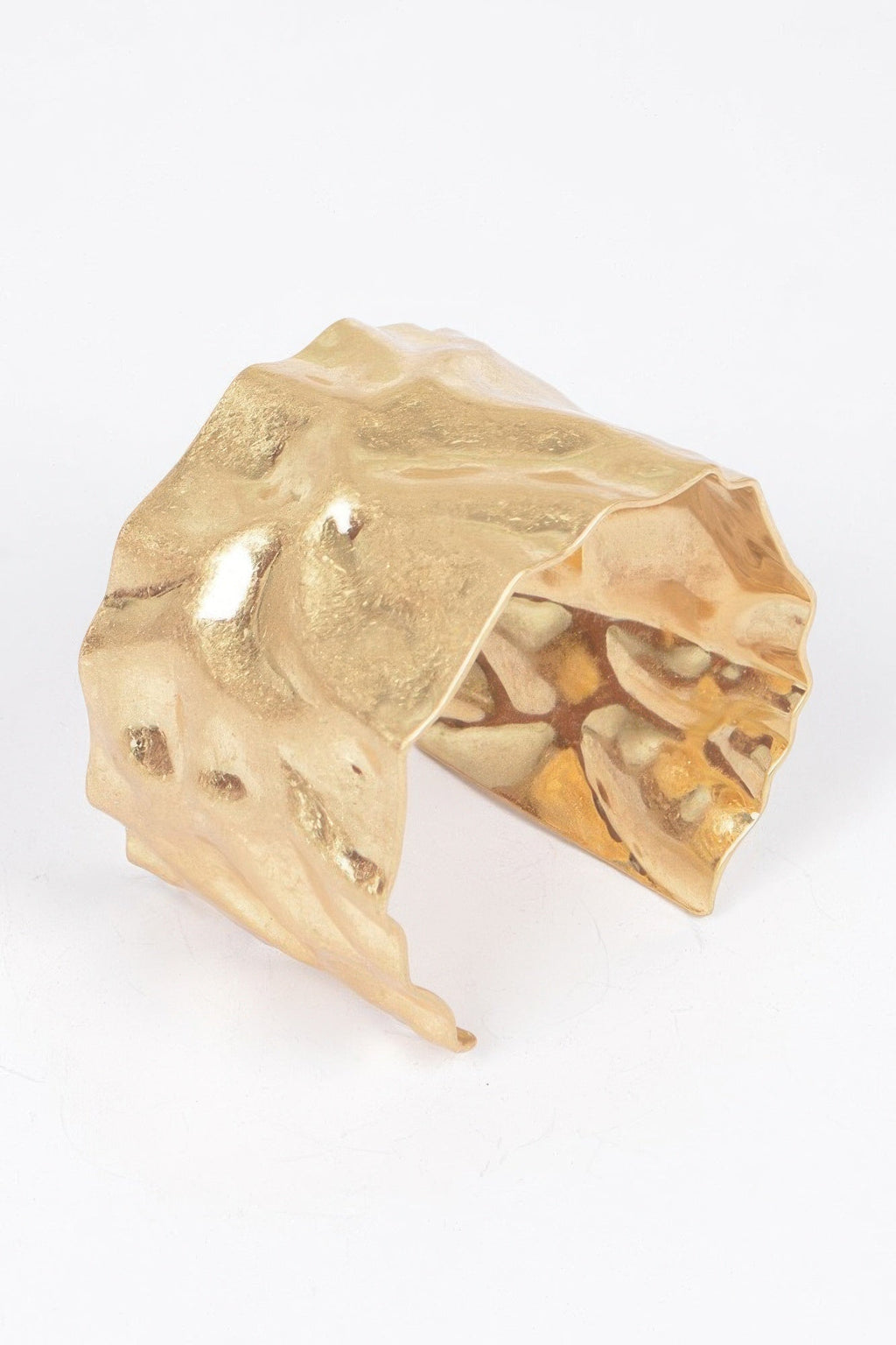 Hammered Metal Cuff Bracelet