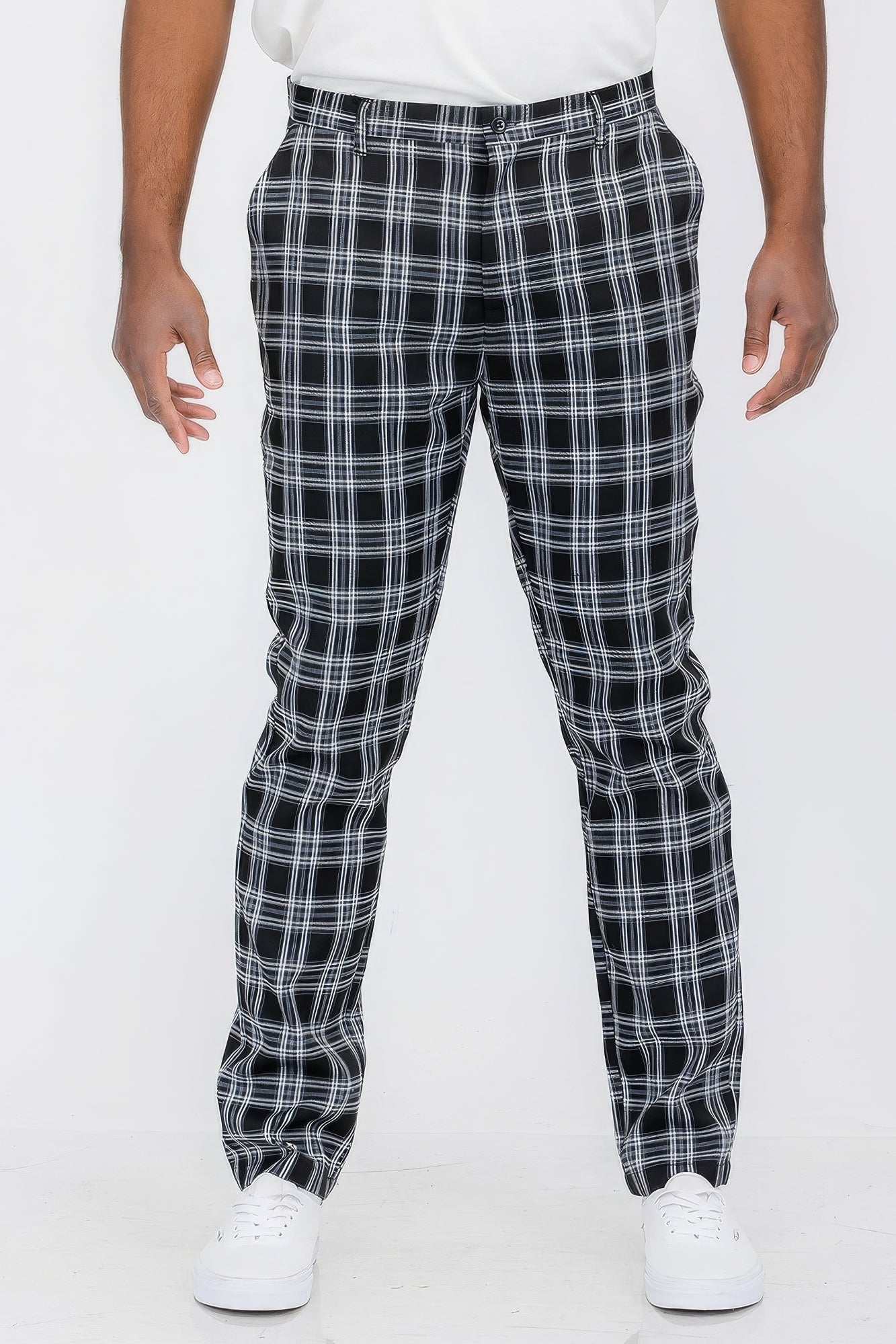Men's Plaid Trouser Pants