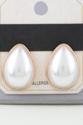 Modest Pearl Teardrop Earrings