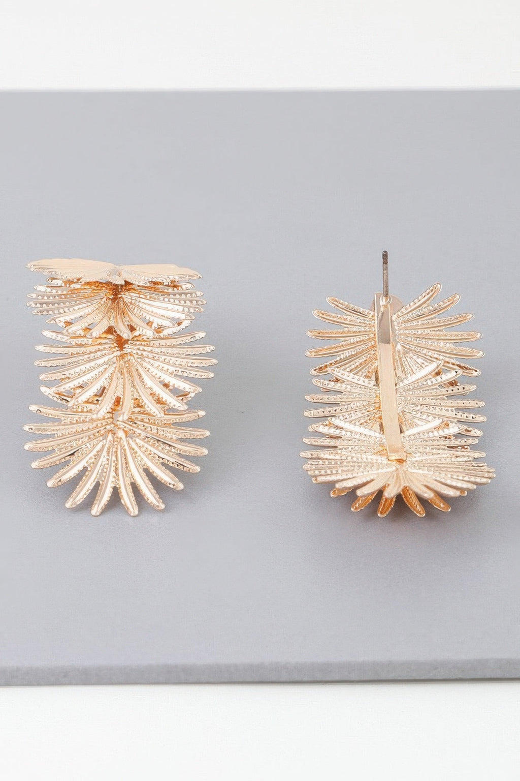 Multi Flare Leaf Drop Earrings
