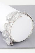Multi Hammered Disc Bracelet