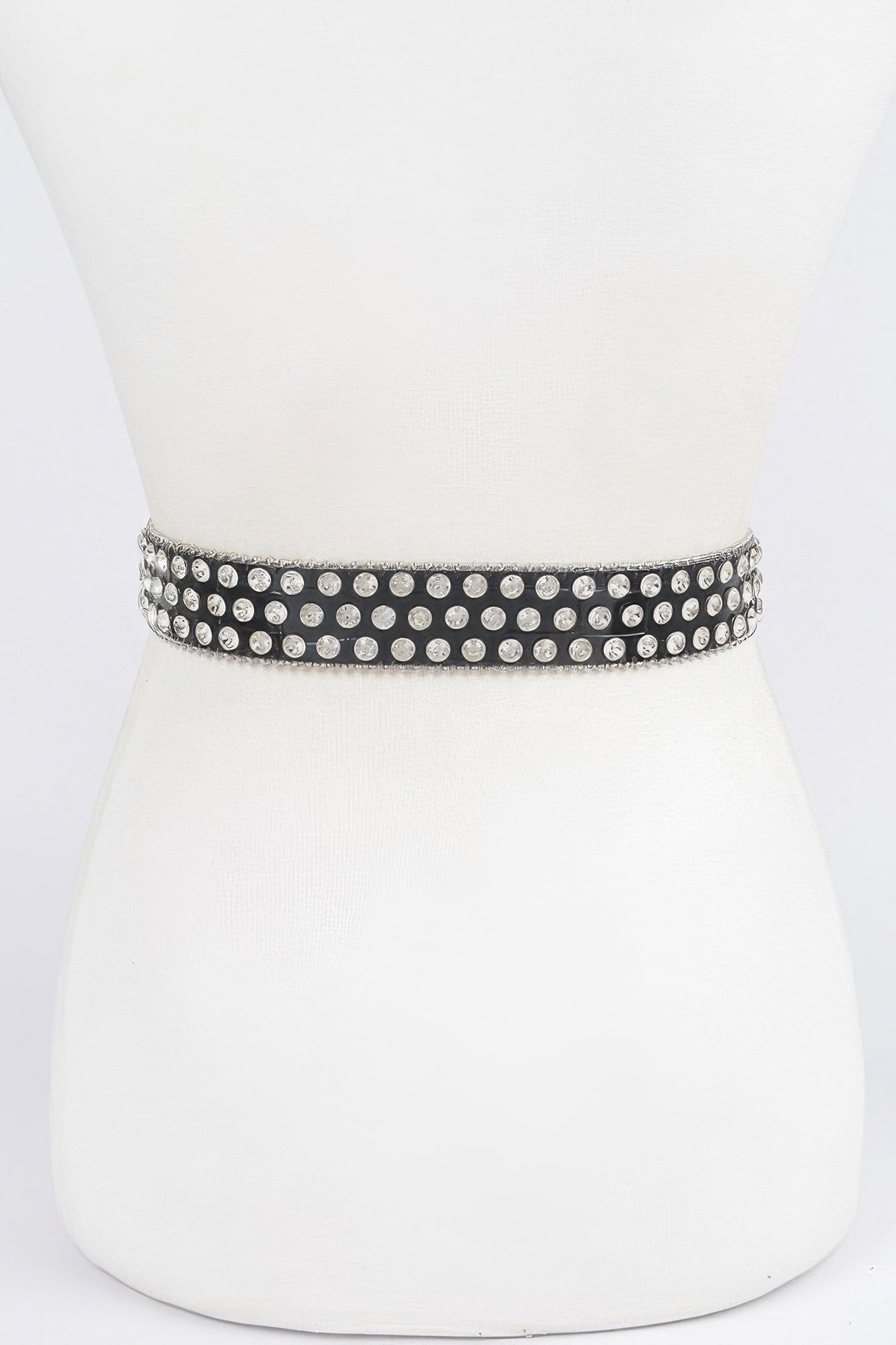 Multi Metal Stone Studded Plus Size Belt