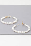 Multi Pearl Hoop Earrings