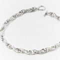 Toggle Chunky Curb Chain Choker 15" Silver Color