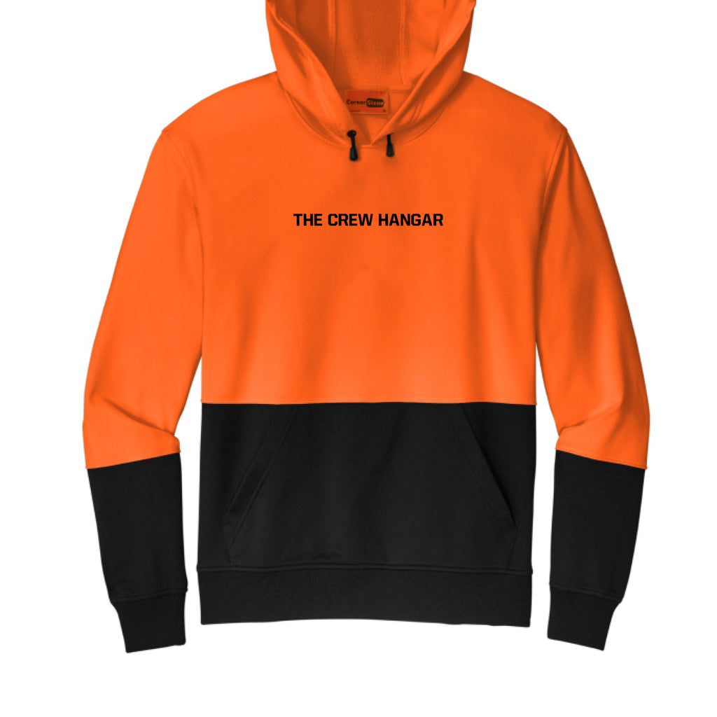 Enhanced Visibility Fleece Hoodie – Built Tarmac Tough x The Crew Hangar (CornerStone® CSF01)
