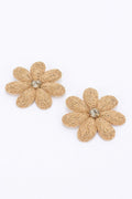 Paper Flower Rhinestone Earring