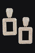 Rectangular Chain Drop Earrings
