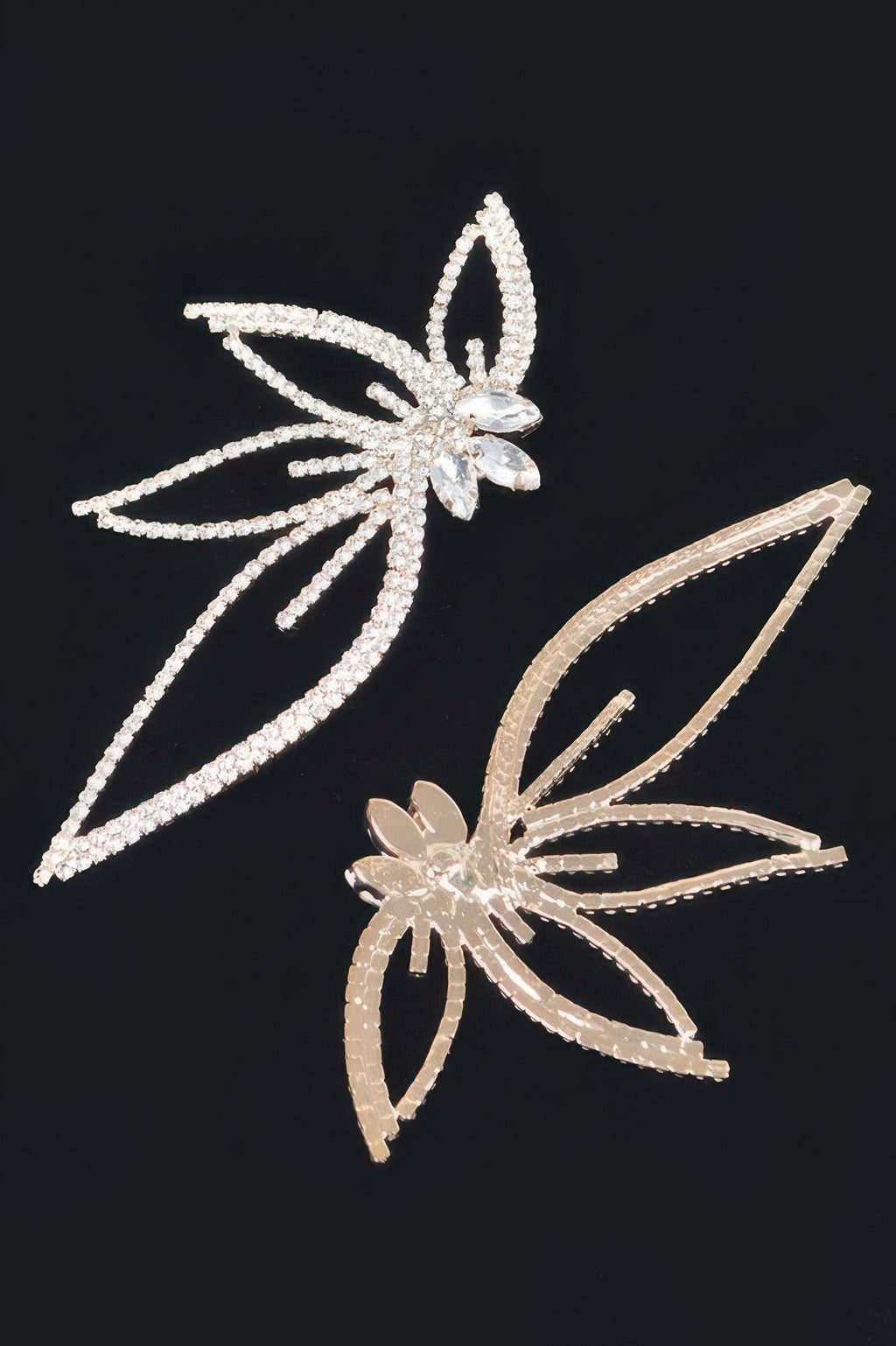 Rhinestone Flower Earring