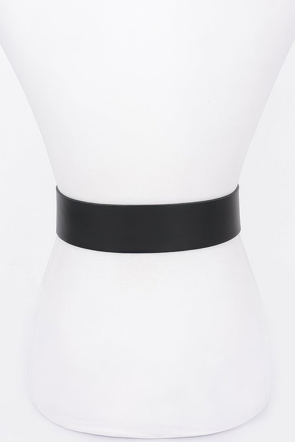 Rhinestone Metal Buckle Metallic Stretch Belt