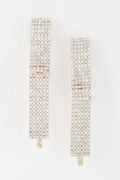 Rhinestone Pearl Wrap Earrings