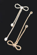 Rhinestone Ribbon Earring