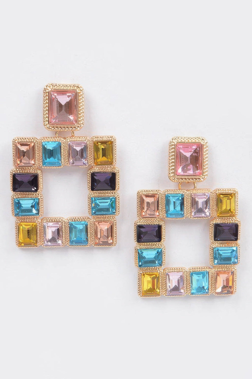 Rhinestone Square Earring